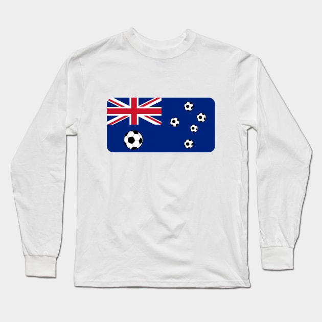 Australian Flag Football Long Sleeve T-Shirt by mailboxdisco